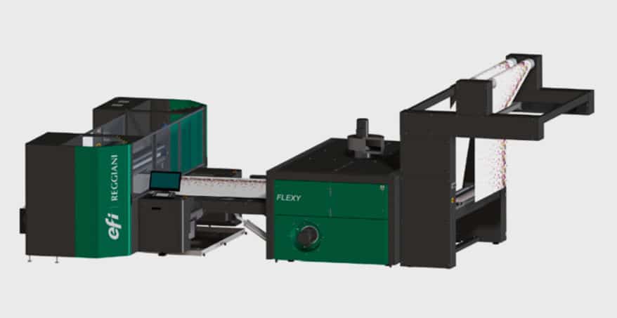 EFI has released the 73-in. Reggiani Renoir Flexy textile printer