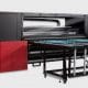 The 100-in. Jeti Tauro H2500 LED hybrid UV inkjet printer from Agfa features
