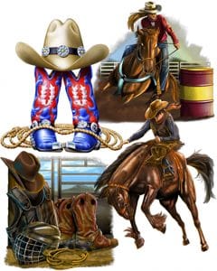 Great Dane Graphics Western Collage