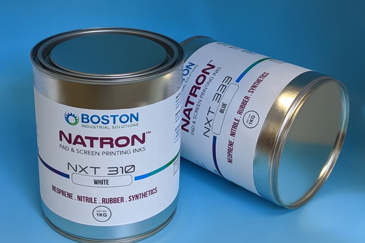 Natron NxT Series pad- and screen-printing ink from Boston Industrial Solutions