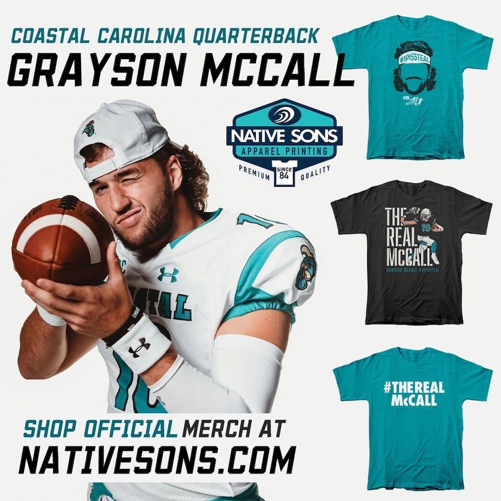 Screen Printer Signs Second College Football Quarterback to NIL Deal