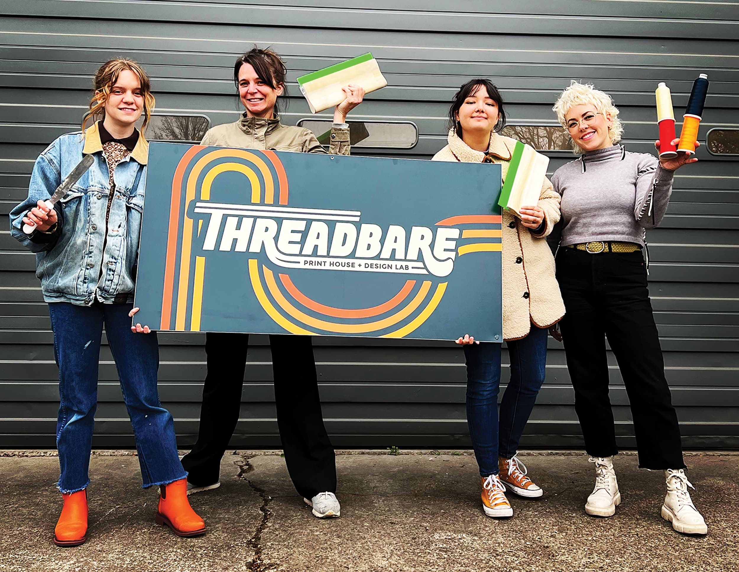  The Threadbare team “specializes in sustainability, creative designs, and super soft, breathable prints,” according to its website.