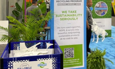 Vycom Recycling Keeps Printing United Expo Green