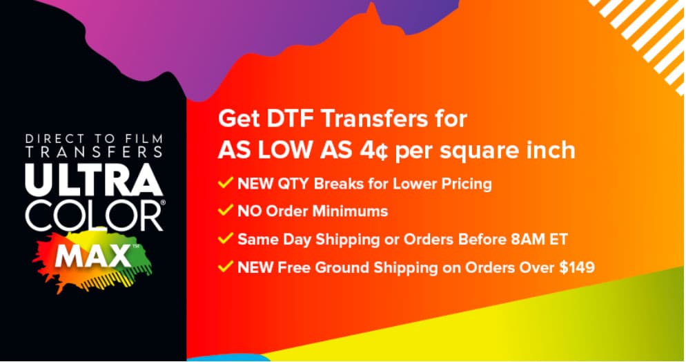 STAHLS’ Lowers Pricing and Offers Free Shipping for DTF Transfers