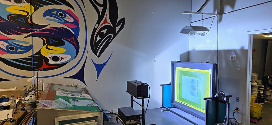 How a Screen Printer Spent Summer: Family, Posters, and Printing on a Shipping Container